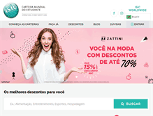 Tablet Screenshot of carteiradoestudante.com.br
